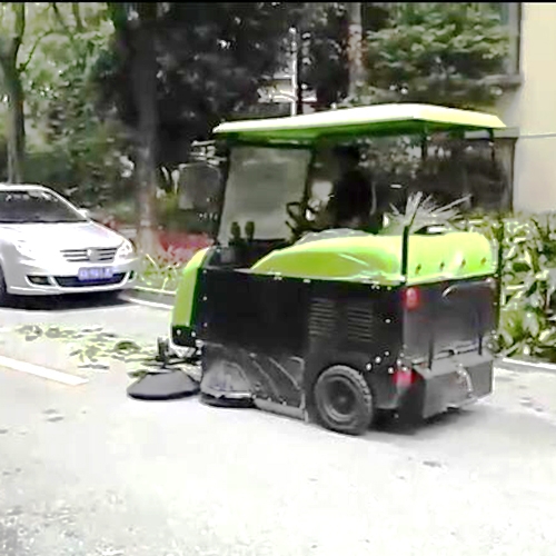 南寧小區(qū)道路清掃用電動掃地車T9